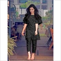 Pearl Kurti with Glamours  Pants