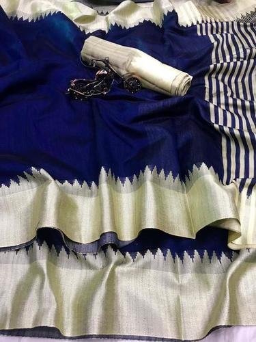 Raw Silk Saree  with weaving pallu